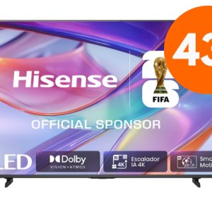 Hisense 43Q7S - Televisor HI-QLED de 43 pulgadas UHD 4K Smart TV con IA