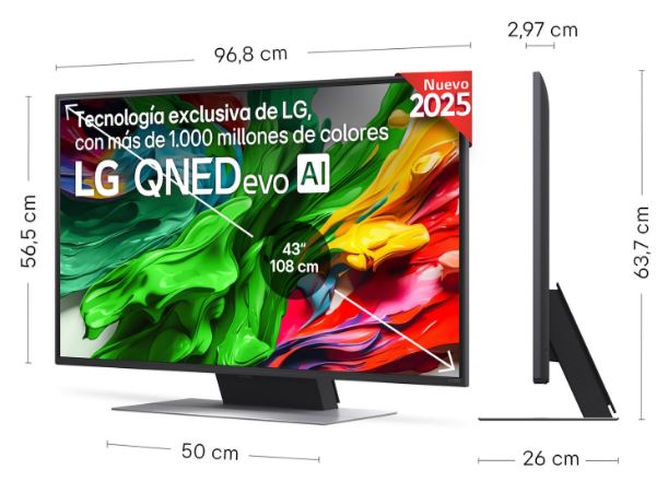 Lg 43QNED87A6D - Televisor de 43 pulgadas QNED evo Smart TV 4K - Imagen 2