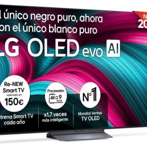 LG OLED65C54LA - Televisor Smart TV 4K OLED Evo AI Dolby Atmos 65"