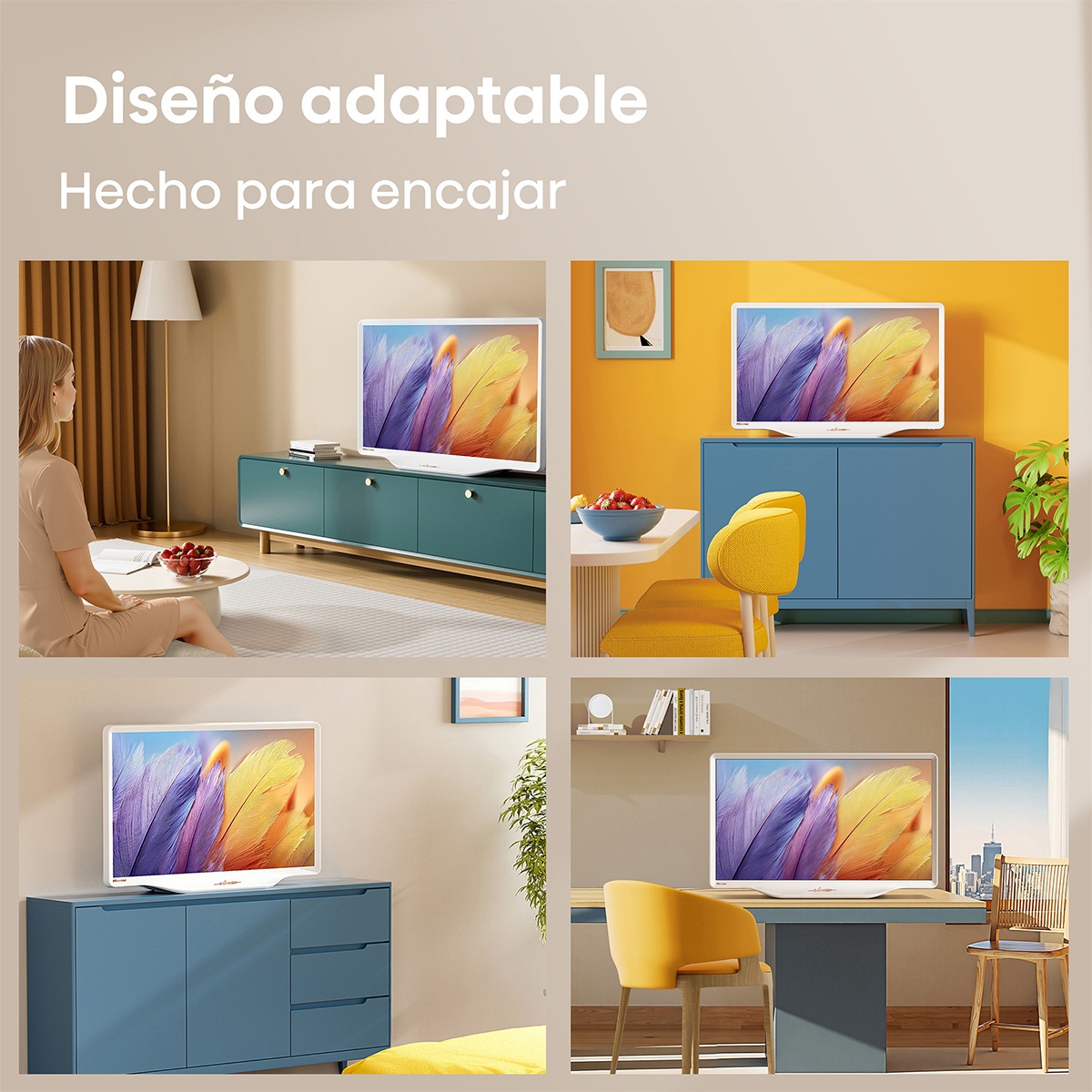 Hisense 43S5Q - Televisor QLED de 43 pulgadas Smart TV con IA Blanca - Imagen 6