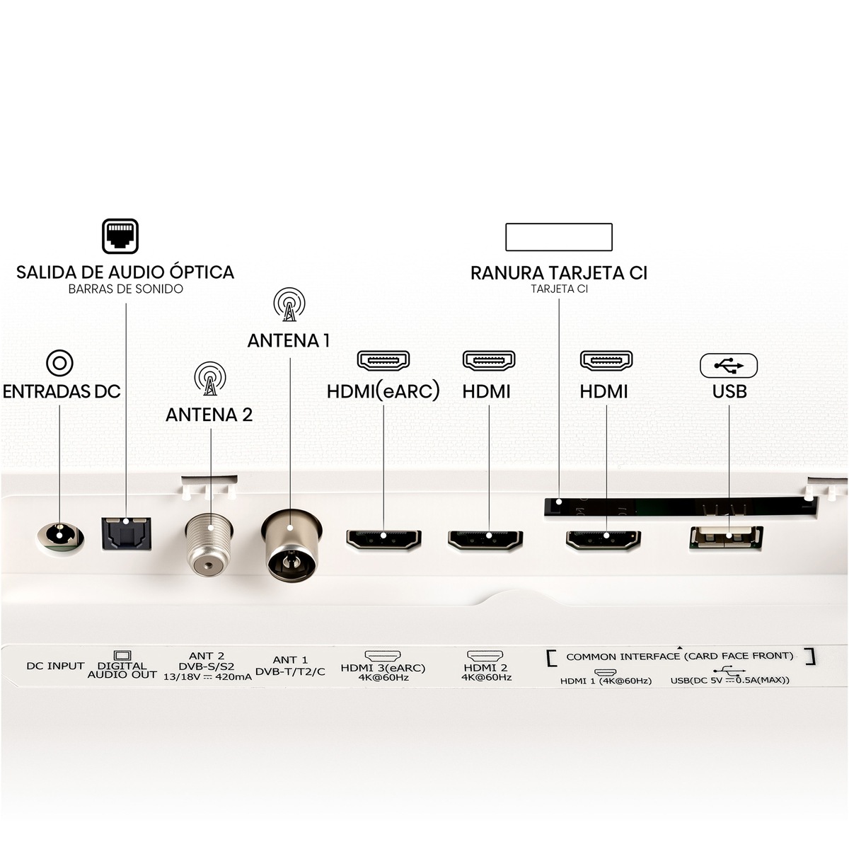 Hisense 43S5Q - Televisor QLED de 43 pulgadas Smart TV con IA Blanca - Imagen 11