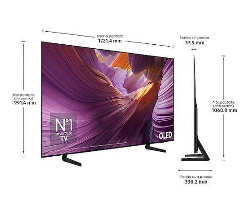 Samsung TQ77S85FAEXXC - Televisor AI Smart TV 77" OLED 4K Samsung Vision Q-Symphony - Imagen 2