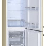 Fagor 3FFV-1855BG - Frigorífico retro en color crema 181 x 55 x 61,5 cm