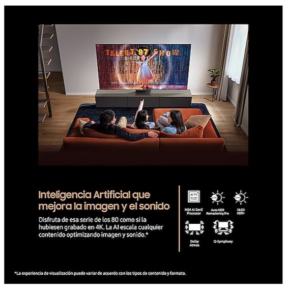 Samsung TQ55S90FAEXXC - Televisor Smart TV de 55" OLED S90F 4K Vision AI - Imagen 3