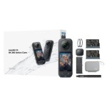Cámara Digital Compacta Insta360 X5 72 MP Dual Sensor 8K Ultra HD 360° Estabilizador WiFi Bluetooth