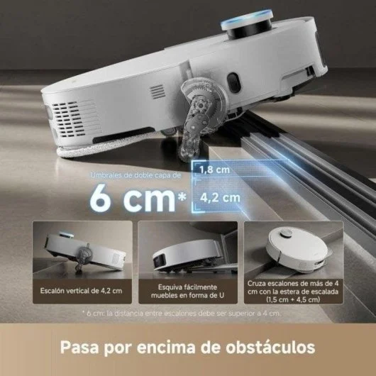 Dreame X50 Ultra Complete Robot Aspirador y Friegasuelos con Base de Vaciado Automático Blanco - Imagen 4