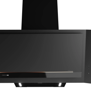 Campana decorativa - TEKA DVI 88 Infinity G1, 4 velocidades, 738 m³/h, 800 mm, Negro