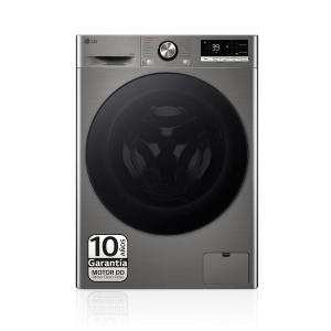Lavadora carga frontal - LG F4WR7010AGS, 10 kg, 1400 rpm, 14 programas, Inox antihuellas
