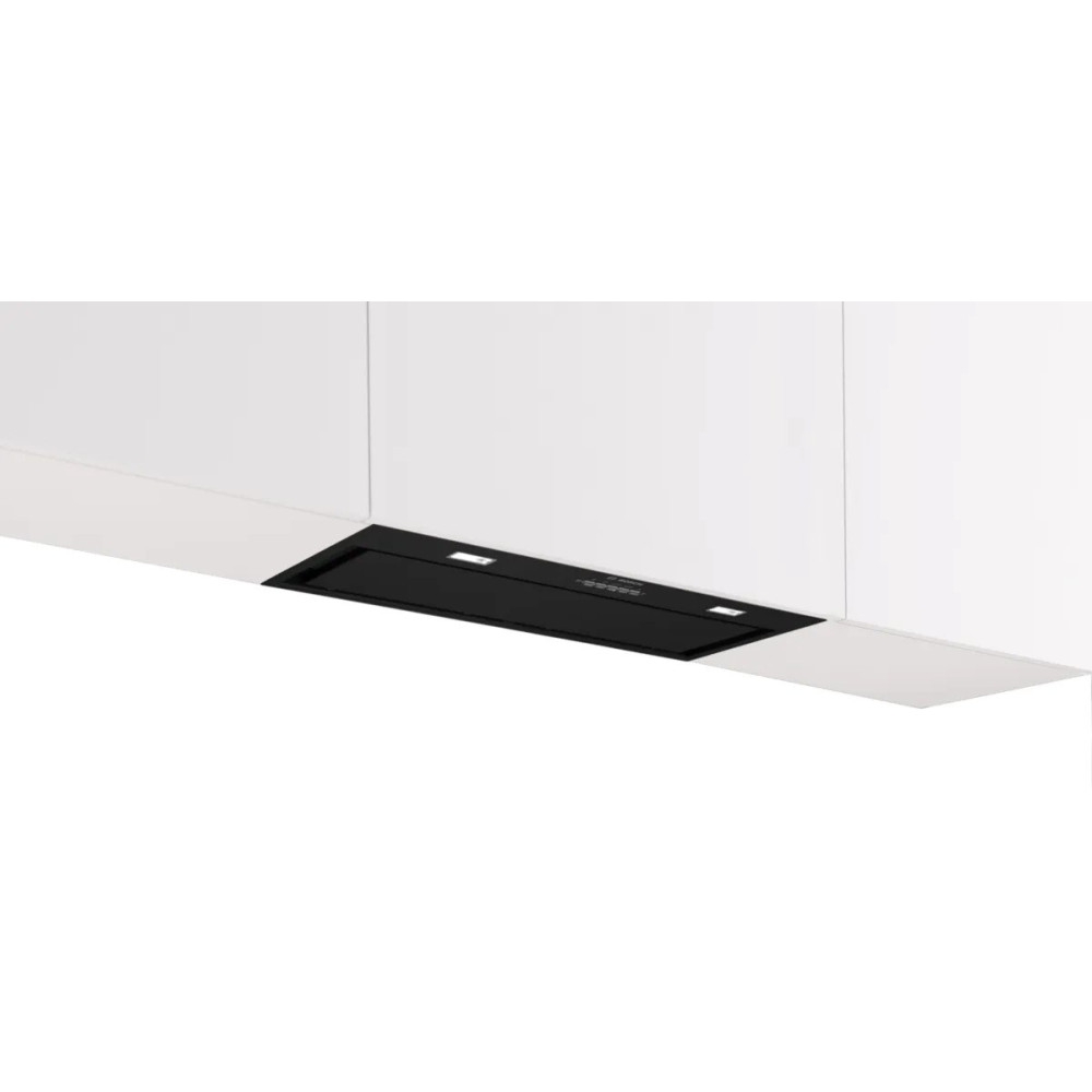 Campana grupo filtrante - BOSCH DLN78PC60, 3 velocidades, 590 m³/h, 700 mm, Negro