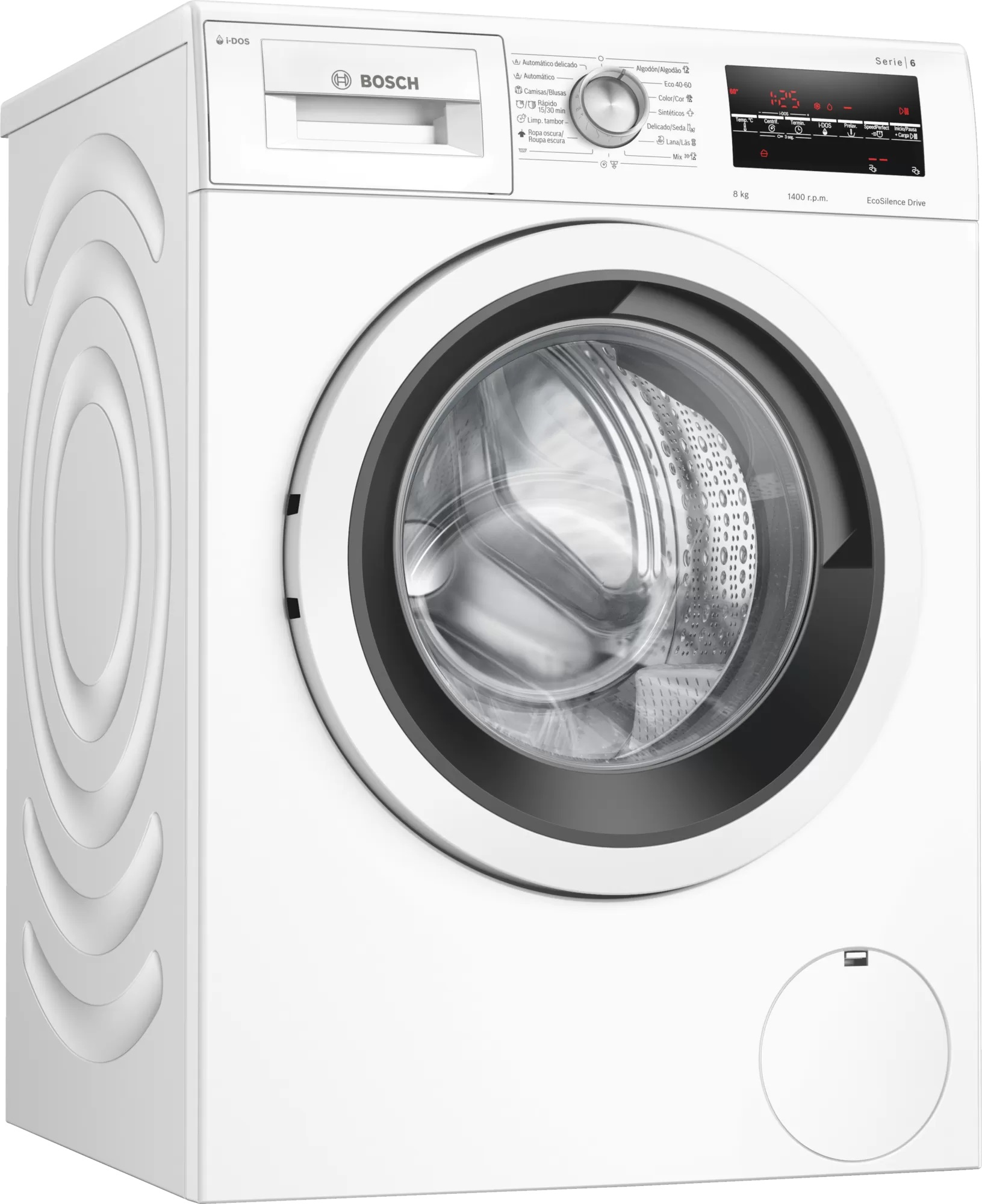 Lavadora carga frontal - BOSCH WAU28S40ES, 8 kg, 16 programas, Blanco