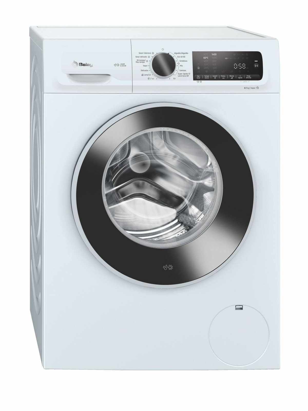 Lavadora secadora - Balay 3TW984B, 8 kg + 5 kg, Blanco
