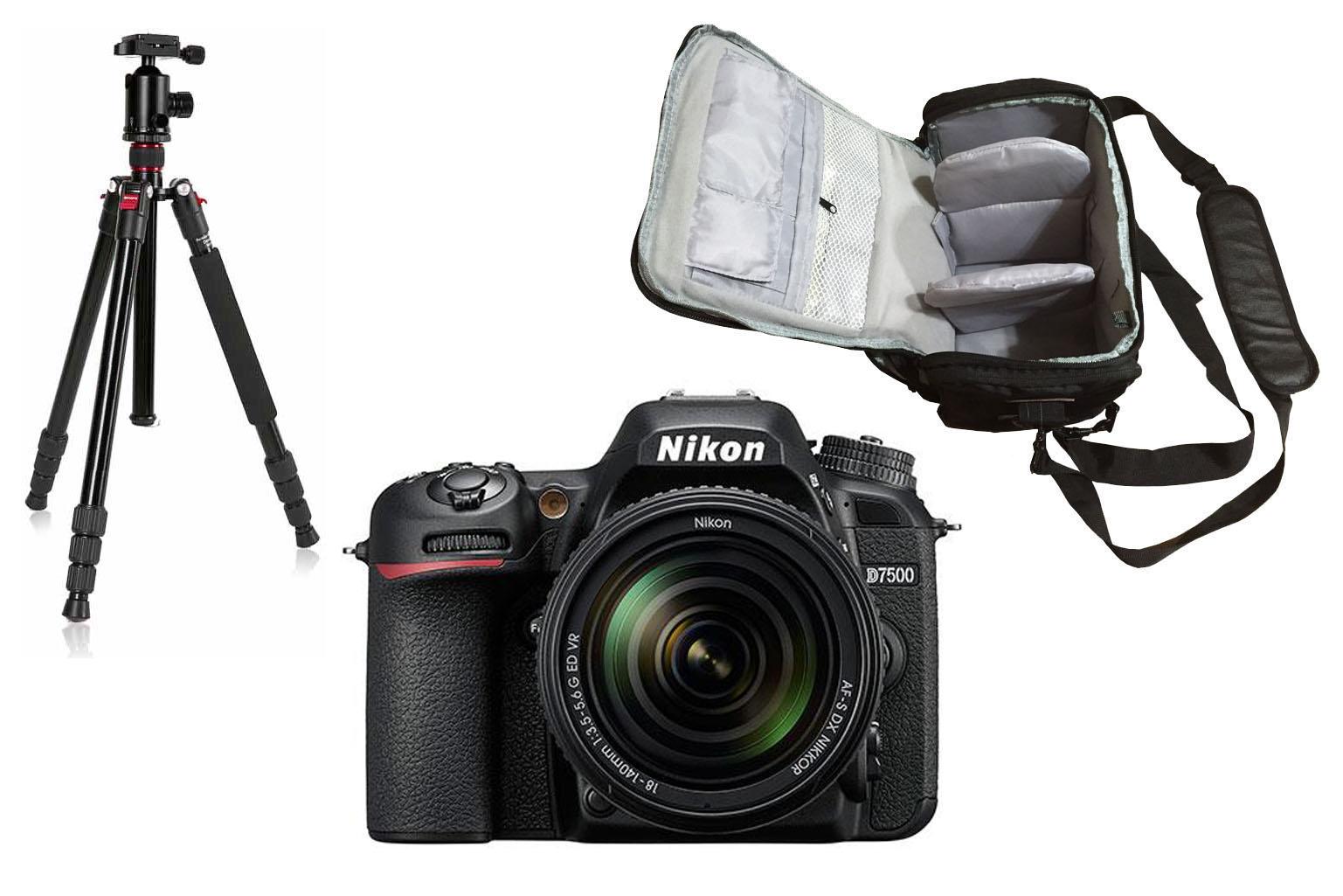 Nikon D7500 + Objetivo 70 - 200 mm + Objetivo 50 mm + Mochila Nikon + Trípod - Imagen 2