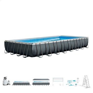 Piscina desmontable XTR Frame rectangular INTEX medidas 975x488x132 cm